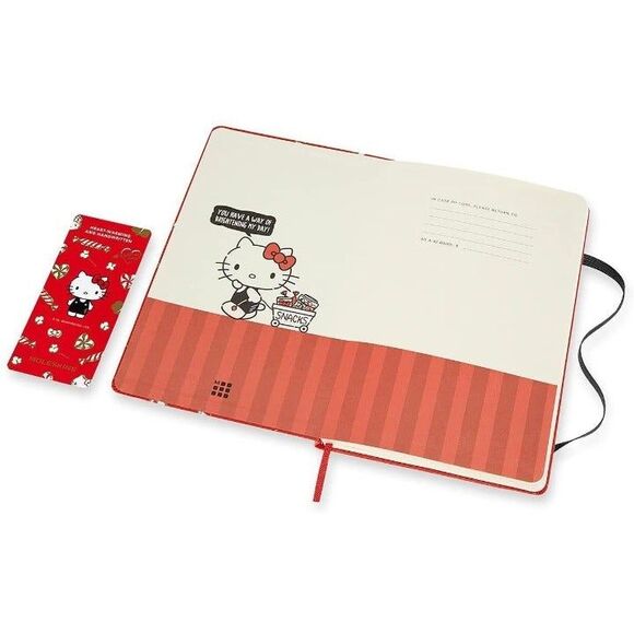 MOLESKINE Limited Edition Hello Kitty Notebook, Red, Ruled, Hard Cover - Picture 3 of 6